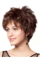  Online Layered Wavy Short Monofilament Synthetic Women Wigs