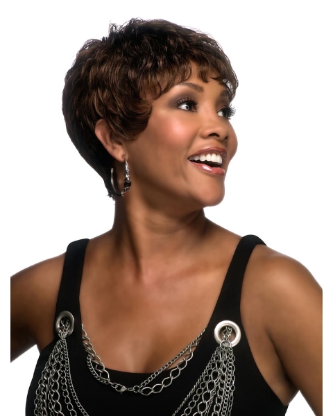 Great Layered Wavy Short Capless Synthetic Women Wigs