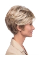 Blonde 8" Wavy Short Monofilament Synthetic Women Wigs