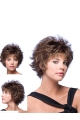 Brown New Layered Wavy Short Capless Synthetic Women Wigs