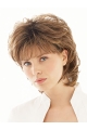 Beautiful Brown Wavy Short Capless Synthetic Classic Women Wigs