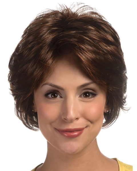 Radiant Wavy Short Lace Front Classic Synthetic Women Wigs