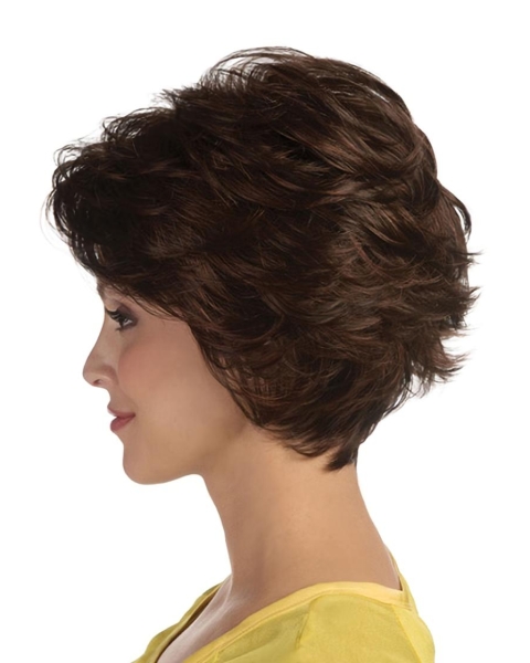 Radiant Wavy Short Lace Front Classic Synthetic Women Wigs