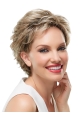 Blonde Wavy Stylish Short Monofilament Synthetic Women Wigs