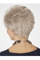 Amazing Short Wavy Lace Front Synthetic Grey Women Wigs