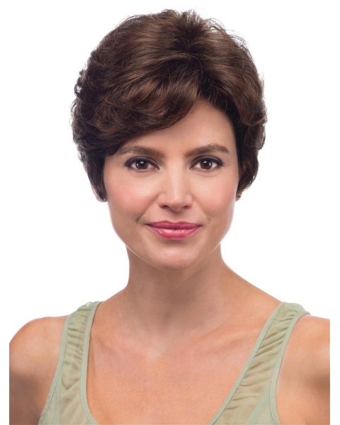 Wavy Layered Lace Front Short Synthetic Women Wig