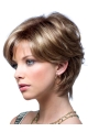 Blonde Wavy Short Monofilament Synthetic Women Wigs