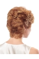 Sleek Auburn Layered Wavy Short Capless Synthetic Women Wigs