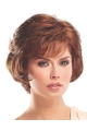 Popular Auburn Wavy Short Capless Classic Synthetic Women Wigs