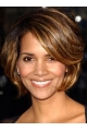  Fun and Feminine Short Layered Wavy Lace Human Hair Women Halle Berry wig