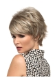 Fabulous Short Wavy Blonde Capless Nice Boycuts Synthetic Women Wigs