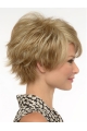 Fabulous Short Wavy Blonde Capless Nice Boycuts Synthetic Women Wigs