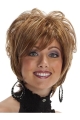 High Quality Brown Wavy Short Capless Synthetic Women Wigs