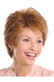  No-fuss Layered Wavy Short Monofilament Synthetic Women Wigs