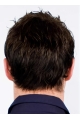 High Quality Auburn Monofilament Wavy Short Human Hair Men Wigs