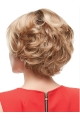 Blonde Wavy Short Monofilament Synthetic Women Wigs