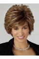 Easy Brown Wavy Short Capless Classic Synthetic Women Wigs