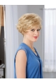 Perfect Short Wavy Blonde Layered Capless Synthetic Women Wigs