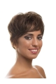 Fashion Wavy Short Brown Layered Lace New Design Synthetic Women Wigs