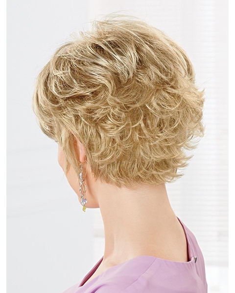 Fabulous Short Wavy Blonde Layered New Design Capless Synthetic Women Wigs