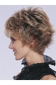 Blonde Wavy Short Capless Synthetic Comfortable  Women Wigs