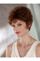 Ideal Auburn Wavy Short Capless Classic Synthetic Women Wigs