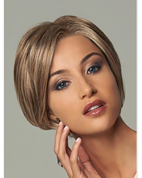 No-fuss Blonde Wavy Short Capless Synthetic Women Wigs