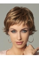 Blonde Wavy Short Monofilament Synthetic Women Wigs