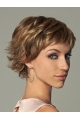 Blonde Wavy Short Monofilament Synthetic Women Wigs