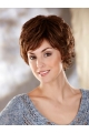 Wholesome Brown Wavy Short Capless Classic Synthetic Women Wigs