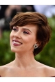 Wavy Short Brown Capless Synthetic Scarlett Johansson Women Wigs