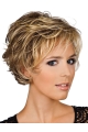 Preferential Blonde Wavy Short Capless Human Hair Women Wigs