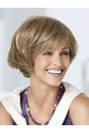 Preferential Blonde Wavy Short Capless Synthetic Women Bob Wigs