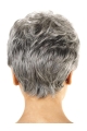 Hairstyles Wavy Short Capless Synthetic Grey Women Wigs