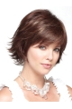 No-fuss Auburn Wavy Short Layered Lace Front Synthetic Women Bob Wigs