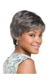 Wholesome Wavy Short Capless Synthetic Grey Women Wigs