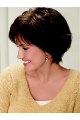 Perfect Brown Wavy Short Capless Synthetic Women Wigs For Cancer