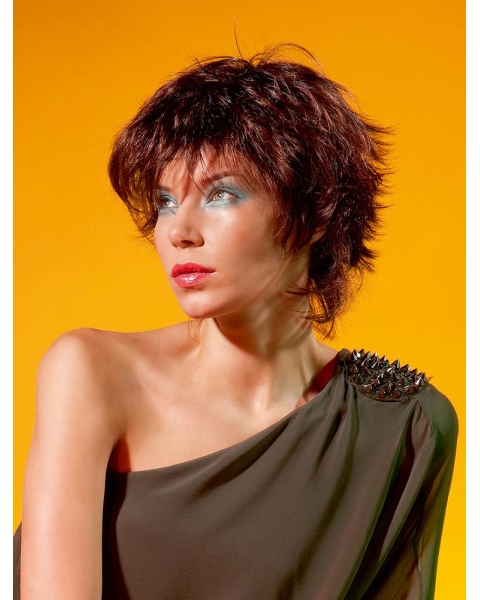 Unique Monofilament Wavy Short Synthetic Women Wigs