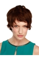 Durable Boycuts Wavy Short Monofilament Human Hair Women Wigs