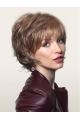 Brown Easy Layered Wavy Short Capless Synthetic Women Wigs