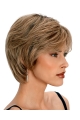 Blonde Short Straight Wavy Capless Remy Human Hair Great Women Wigs