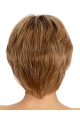 Blonde Short Straight Wavy Capless Remy Human Hair Great Women Wigs