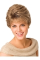 Gentle Blonde Wavy Short Capless Petite Synthetic Women Wigs