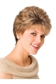 Gentle Blonde Wavy Short Capless Petite Synthetic Women Wigs