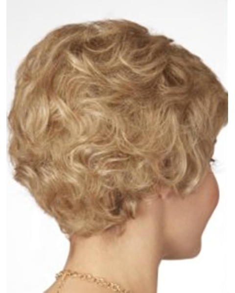 Affordable Blonde Wavy Short Monofilament Classic Synthetic Women Wigs