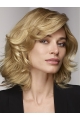  Blonde 12" Curly Shoulder Length Lace Front Human Hair Women Bobs Wig