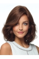 Natural Monofilament Curly Shoulder Length Lace Front Human Hair African American Women Wigs