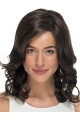 Black Curly Shoulder Length Without Bangs  14" Monofilament Synthetic Wigs For Cancer Patients