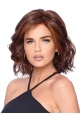 Suitable 12" Curly Shoulder Length Without Bangs Mono Synthetic Women Wigs