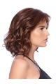 Suitable 12" Curly Shoulder Length Without Bangs Mono Synthetic Women Wigs